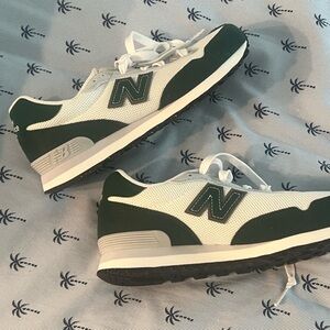 New Balance size 3 green and white sneakers gym shoes